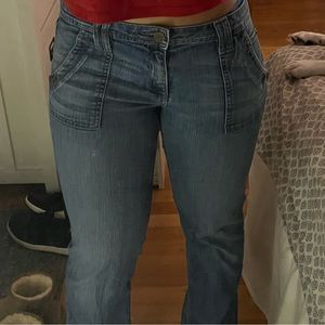 Low Rise Flare Denim